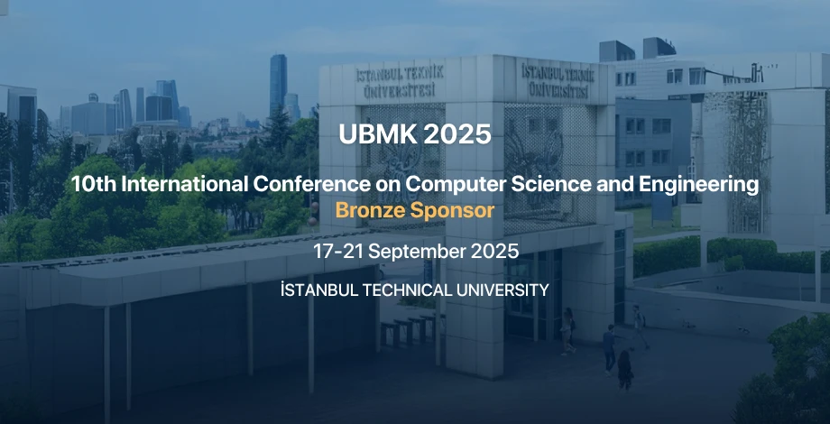 10. Uluslararası Bilgisayar Bilimleri ve Mühendisliği Konferansı Bronz sponsoruyuz